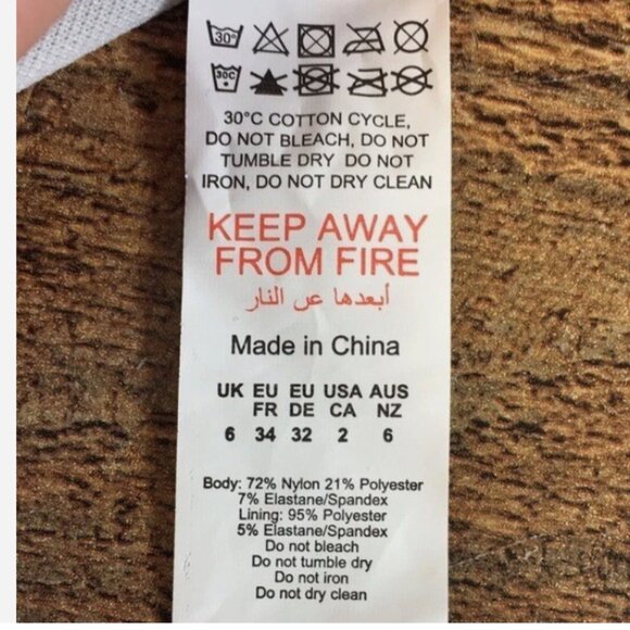 Boohoo Nautical Stripe Beach X-Large Swimsuit Blue And White With Belt.  NWT - Picture 7 of 7